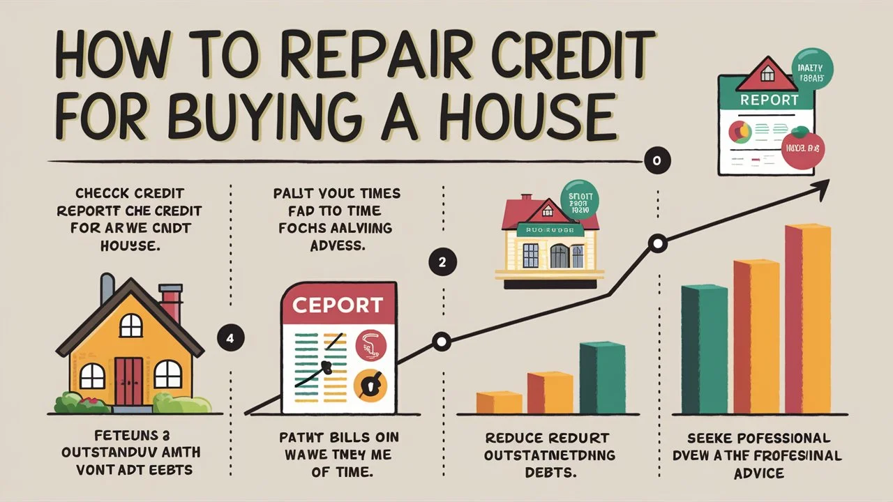 How To Repair Credit To Buy A House?